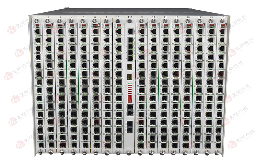 飞畅科技-960路电话光端机（8U 19英寸，SFP 1+1光备份）