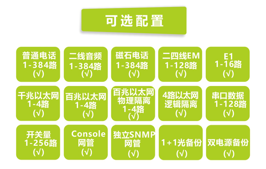 飞畅科技-1-384路综合复用电话光端机（4U）