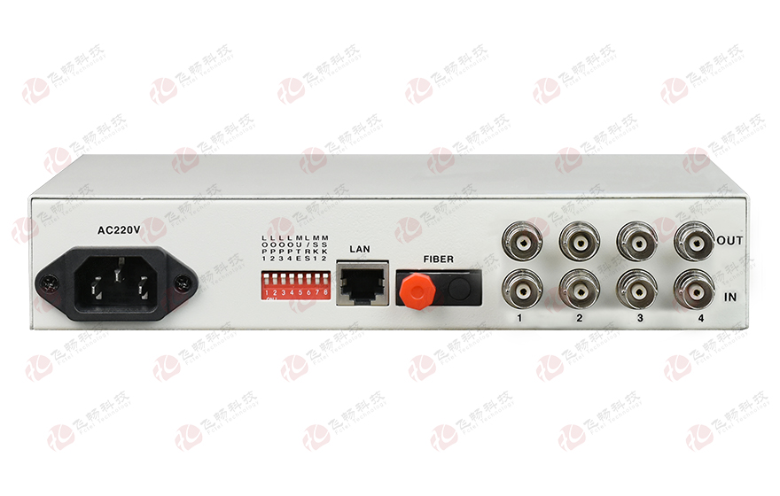 飞畅科技-4E1+1ETH PDH光端机(桌面式)