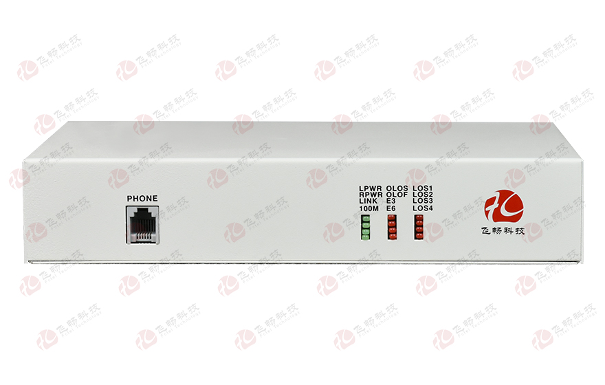 飞畅科技-4E1+1ETH PDH光端机(桌面式)